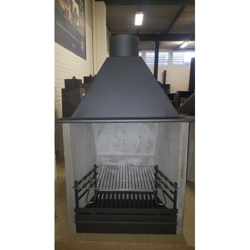 Openhaard Structuur 75cm. Br. x 65cm. H.