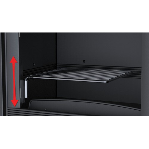 BRONPI LISBOA-C 3 zijde glas wandhaard houtkachel,compleet met ventilatorsysteem