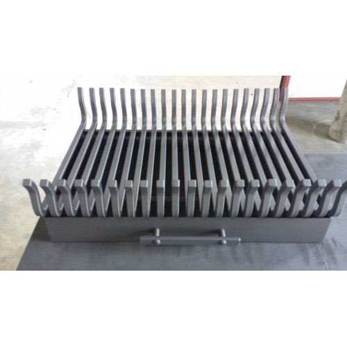 Doorkijk chamotte openhaard 55cm. Br. x 55cm. H.